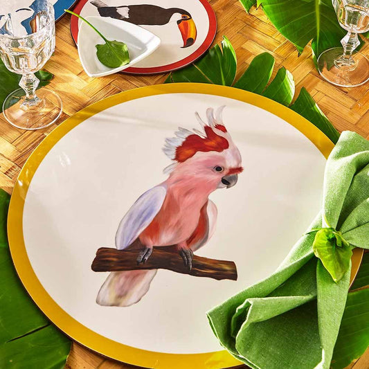 Cacatua Pink Placemat by MariaVi