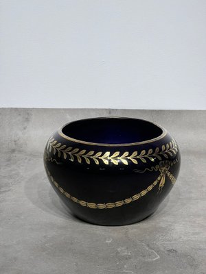 Cachepot Vase with Gold Details, 1950s-KCF-1369172