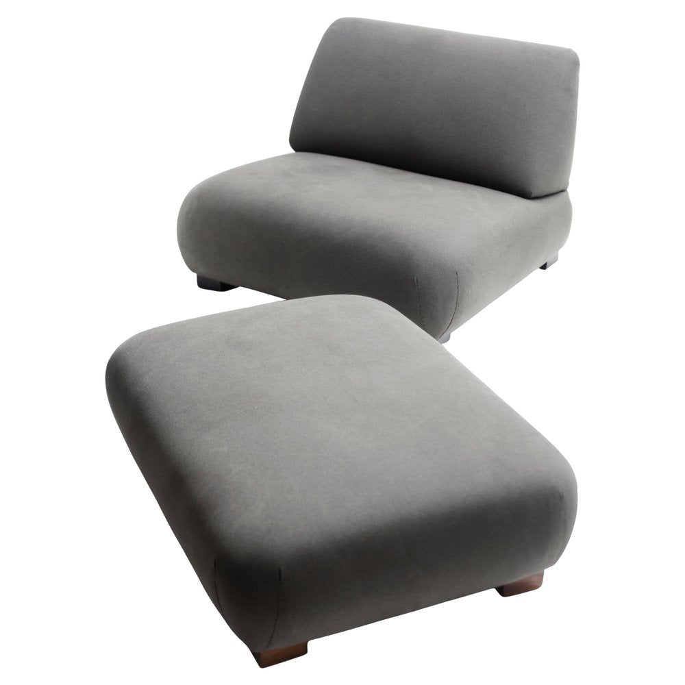 Cadaqués Lounge Chair and Ottoman by Federico Correa, Set of 2