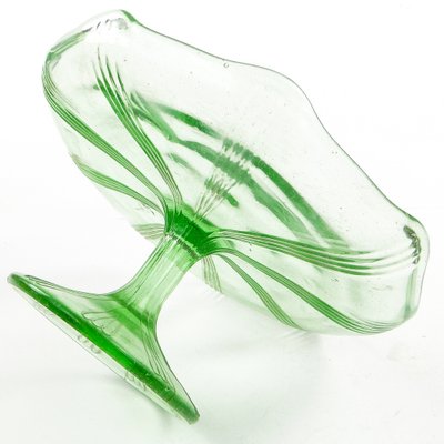 Cake Bowl on Stand from Ząbkowice Glassworks, 1970s-BKO-1823951