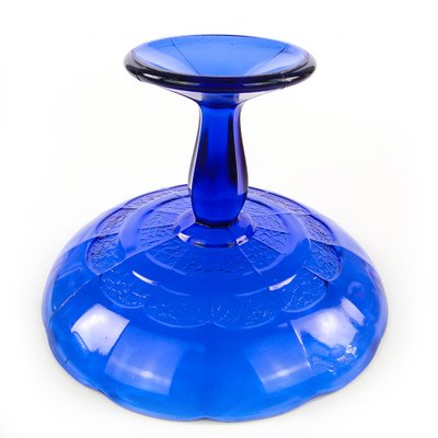 Cake Bowl on Stand from Ząbkowice Glassworks, 1970s-BKO-1823952