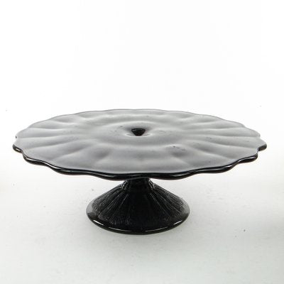 Cake Bowl on Stand from Ząbkowice Glassworks, Poland, 1970s-BKO-1823535