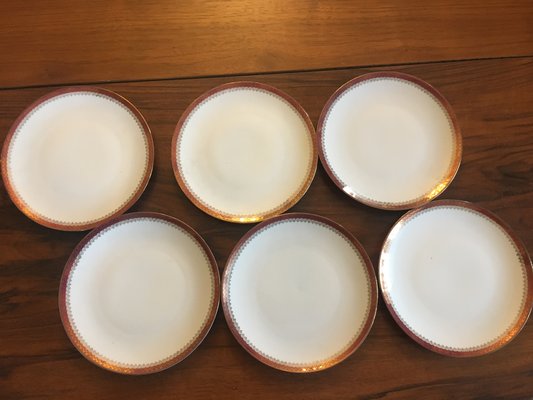 Cake Plate Set from Bavaria Porzellan, 1940s, Set of 7-WQQ-674543