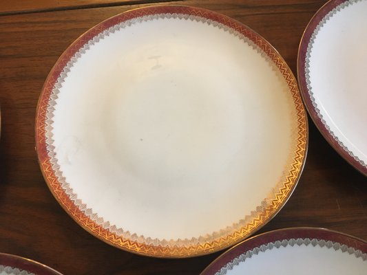 Cake Plate Set from Bavaria Porzellan, 1940s, Set of 7-WQQ-674543