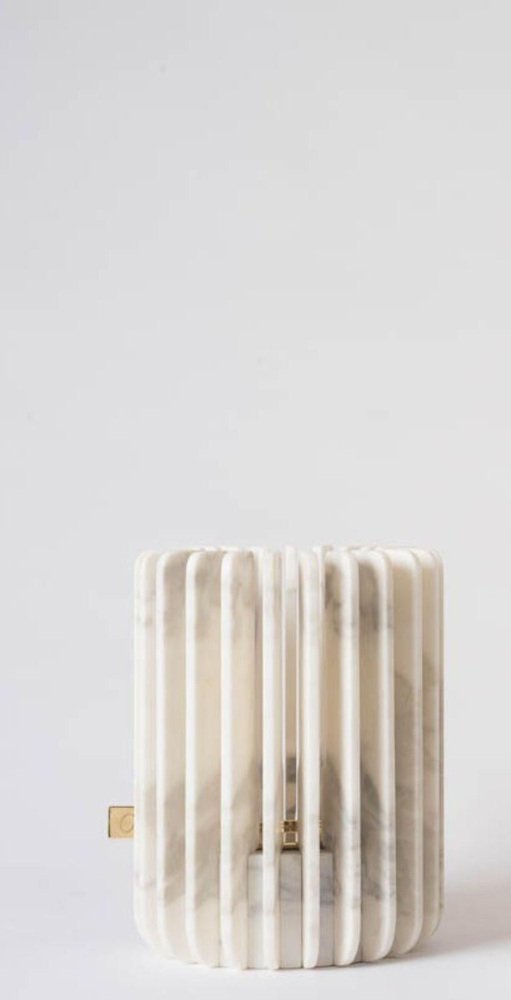 Calacatta Orion Candleholders by Dan Yeffet