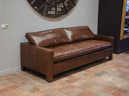 Calf Leather 3-Seater Sofa-TDA-1376347