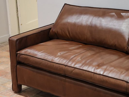 Calf Leather 3-Seater Sofa-TDA-1376347