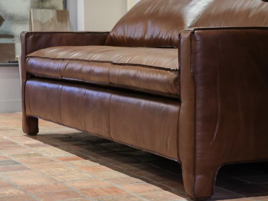 Calf Leather 3-Seater Sofa-TDA-1376347