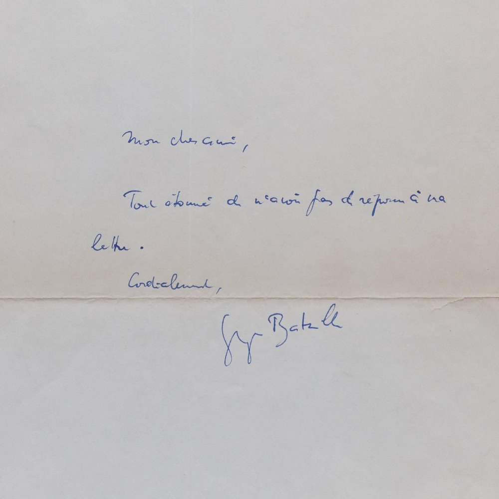 Calmann-Lévy & Georges Battle Signed Letter