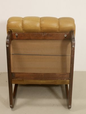 Camel Leather Armchair, 1960s-OTF-1718356