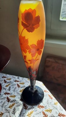 Cameo Glass Vase, 1930s-EAI-1790591