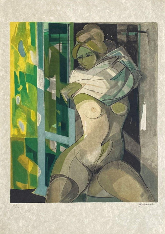 Camille Hilaire, Le matin, 1972, Lithograph on Japan Paper