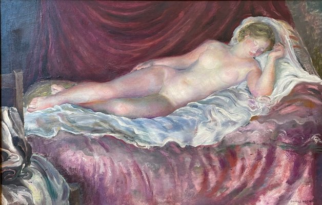 Camille Roche, Sleeping Girl, Oil on Canvas-YXM-2027938