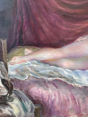 Camille Roche, Sleeping Girl, Oil on Canvas-YXM-2027938