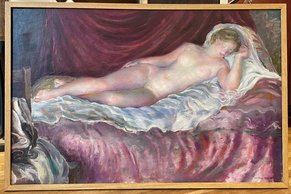 Camille Roche, Sleeping Girl, Oil on Canvas-YXM-2027938