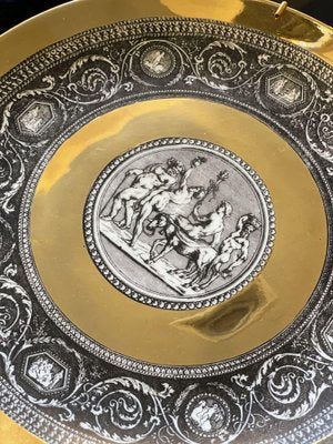 Cammei Mythological Collection Plates in Ceramic and Gold Leaf, 1960s, Set of 6-XDW-1802585