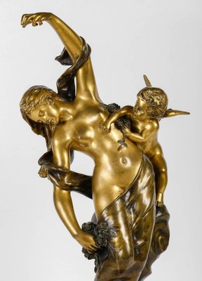 Campagne, Figurative Sculpture, Gilded and Patinated Bronze, 19th Century-WFS-1817080