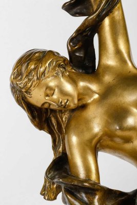 Campagne, Figurative Sculpture, Gilded and Patinated Bronze, 19th Century-WFS-1817080