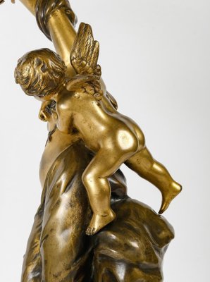 Campagne, Figurative Sculpture, Gilded and Patinated Bronze, 19th Century-WFS-1817080