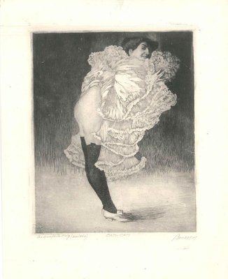 Can Can - Original Etching by Luigi Bonazza - 1905 1905-ZCI-756748