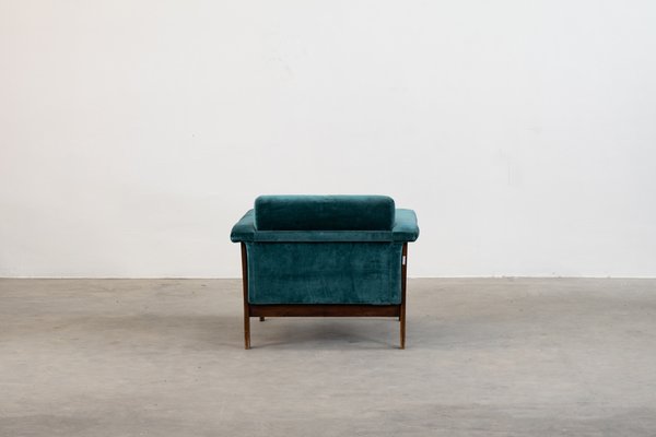 Canada Armchair in Velvet by Ettore Sottsass for Poltronova, 1950s-IVC-1422556