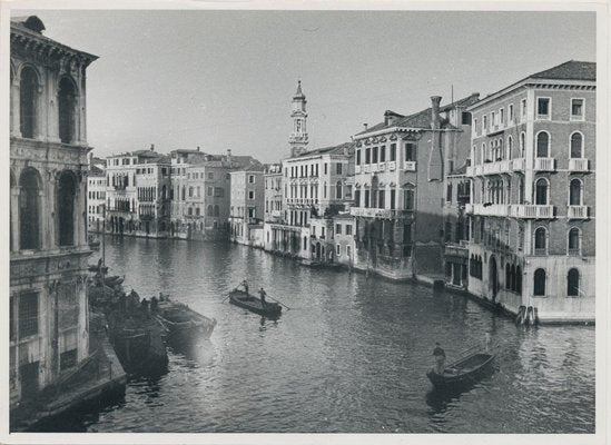 Canal, Italy, 1950s, Black & White Photograph-DYV-1236148