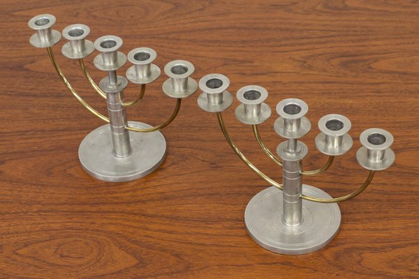 Candelabras by C.G. Hallberg, 1933, Set of 2-KO-1031439