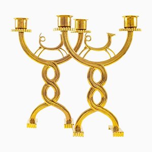 Candelabras by Franz Hagenauer for Werkstatte Hagenauer, 1928, Set of 2-TJY-1246702