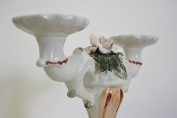 Candelabras in Ceramic from Bassano, 1970s, Set of 2-KNM-935183