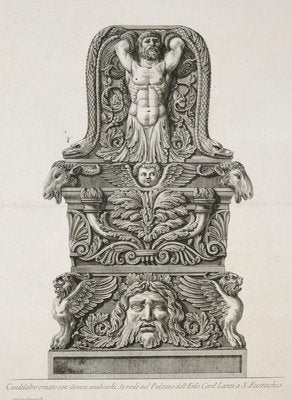 Candelabro ornato con diversi arabeschi... Etching 1778 1778-ZCI-756784