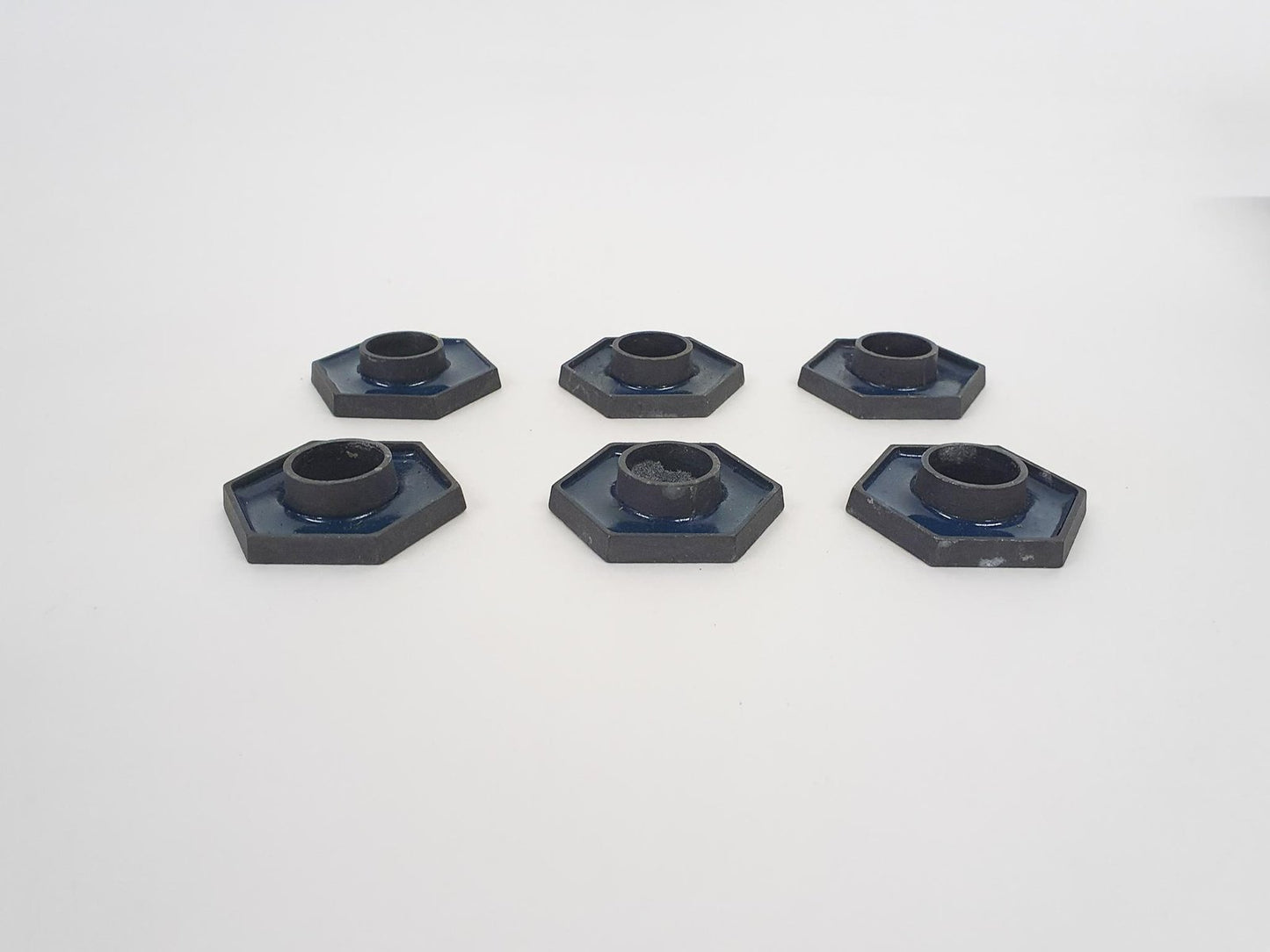 Candle Holders from Paro Monster Beskyttet, Denmark, 1960s, Set of 6