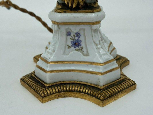 Candleholder in Porcelain and Bronze from Maison Bointaburet Boin Taburet Paris-QKG-1331559