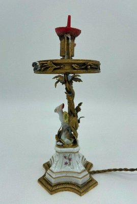 Candleholder in Porcelain and Bronze from Maison Bointaburet Boin Taburet Paris-QKG-1331559