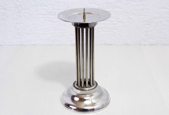 Candleholder in Silver Metal, 1970s-BQF-1822673