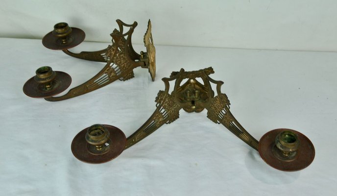 Candleholders, 1920s, Set of 2-ROJ-627295