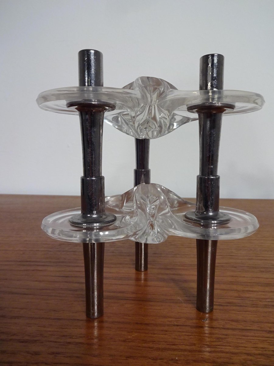 Candleholders by Ceasar Stoffi & Fritz Nagel for BMF, 1960s, Set of 2