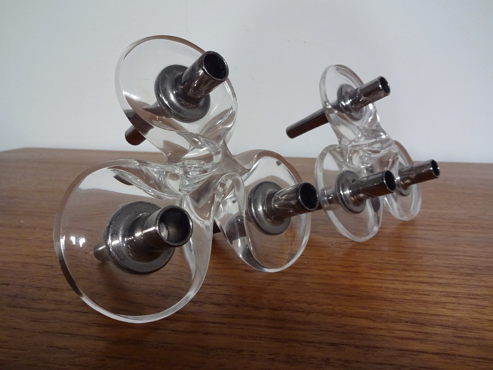 Candleholders by Ceasar Stoffi & Fritz Nagel for BMF, 1960s, Set of 2