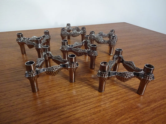 Candleholders by Ceasar Stoffi & Fritz Nagel for BMF, 1960s, Set of 6