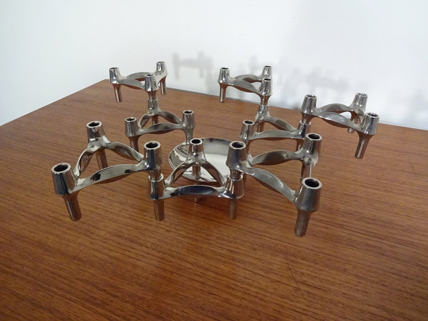 Candleholders by Ceasar Stoffi & Fritz Nagel for BMF, 1960s, Set of 9