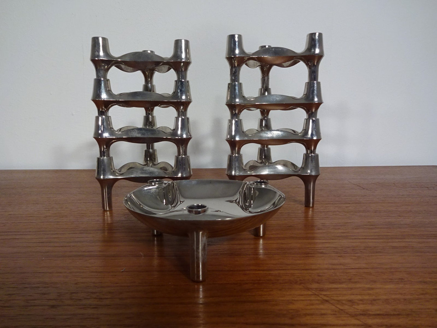 Candleholders by Ceasar Stoffi & Fritz Nagel for BMF, 1960s, Set of 9