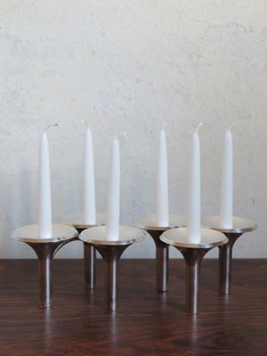 Candleholders by Ceasar Stoffi & Fritz Nagel for BMF Nagel, 1960s, Set of 2-CC-632834