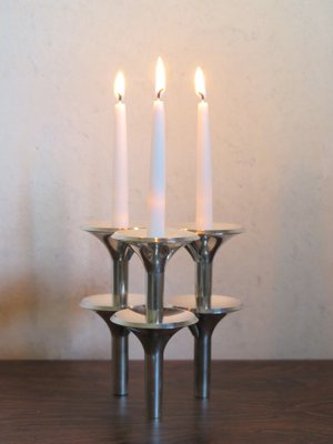 Candleholders by Ceasar Stoffi & Fritz Nagel for BMF Nagel, 1960s, Set of 2-CC-632834