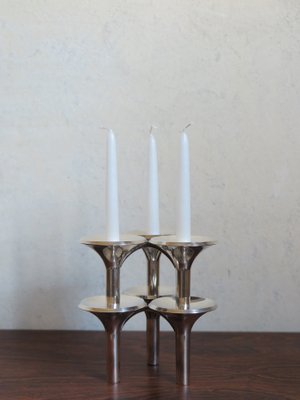 Candleholders by Ceasar Stoffi & Fritz Nagel for BMF Nagel, 1960s, Set of 2-CC-632834