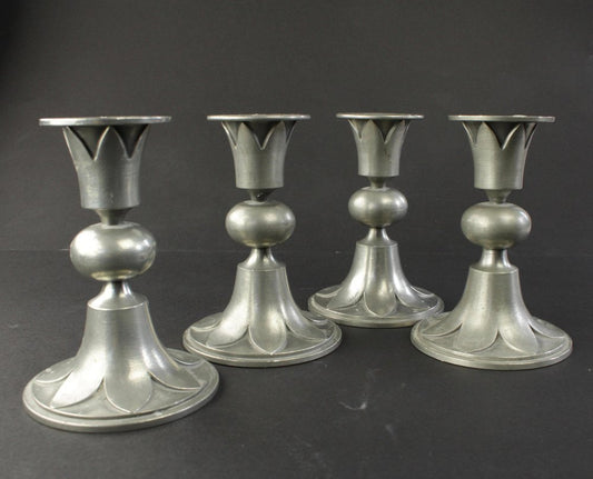 Candleholders by Edvin Ollers for Schreuder & Olsson, 1960s, Set of 4