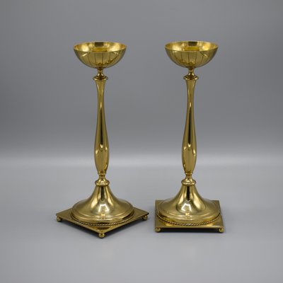 Candleholders by Gunnar Ander for Ystad Metal, Sweden, 1950s-RNM-1427599