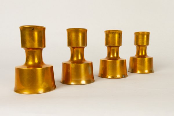 Candleholders by Jens Quistgaard for Dansk Designs, 1960s, Set of 4-WIX-725845