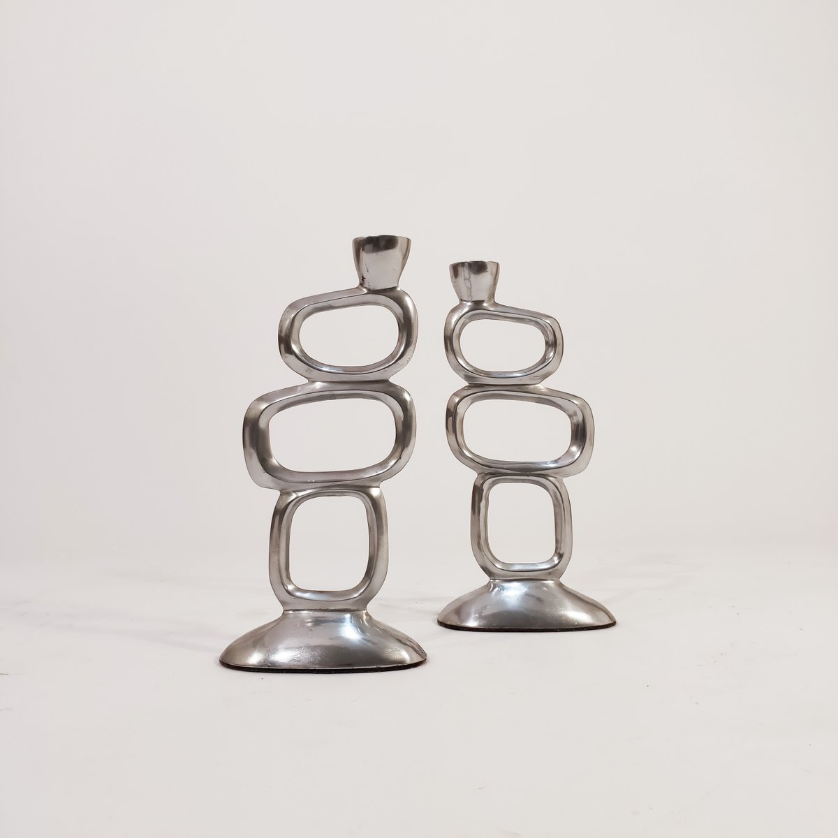 Candleholders by Matthew Hilton, 1980s, Set of 2