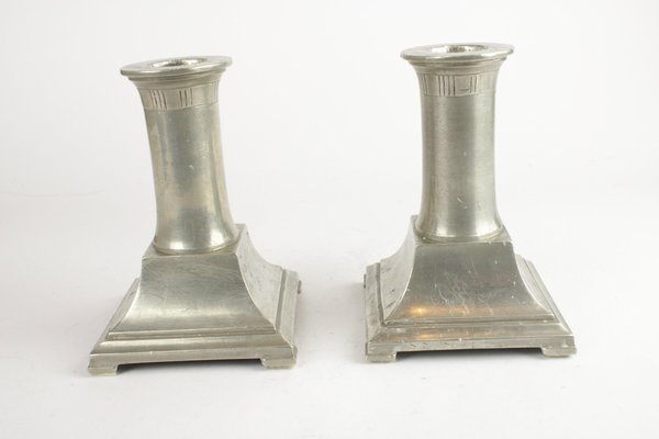 Candleholders from Just Andersen, Set of 2-HYQ-1226094