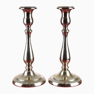 Candleholders in 800 Silver from Greggio, Set of 2-EOS-1730928