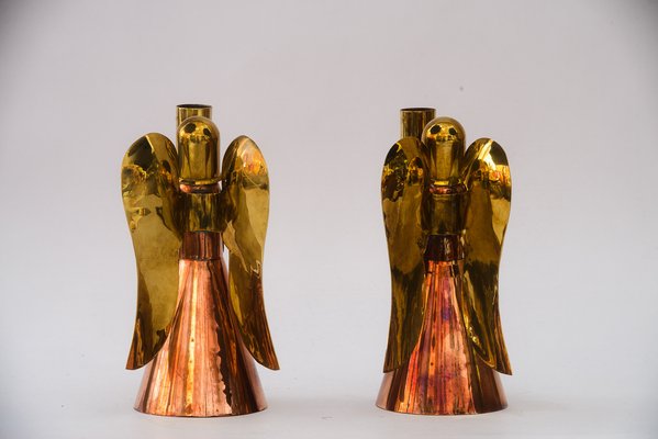 Candleholders in Angel Shape, Vienna, 1950s, Set of 2-SPD-1794522